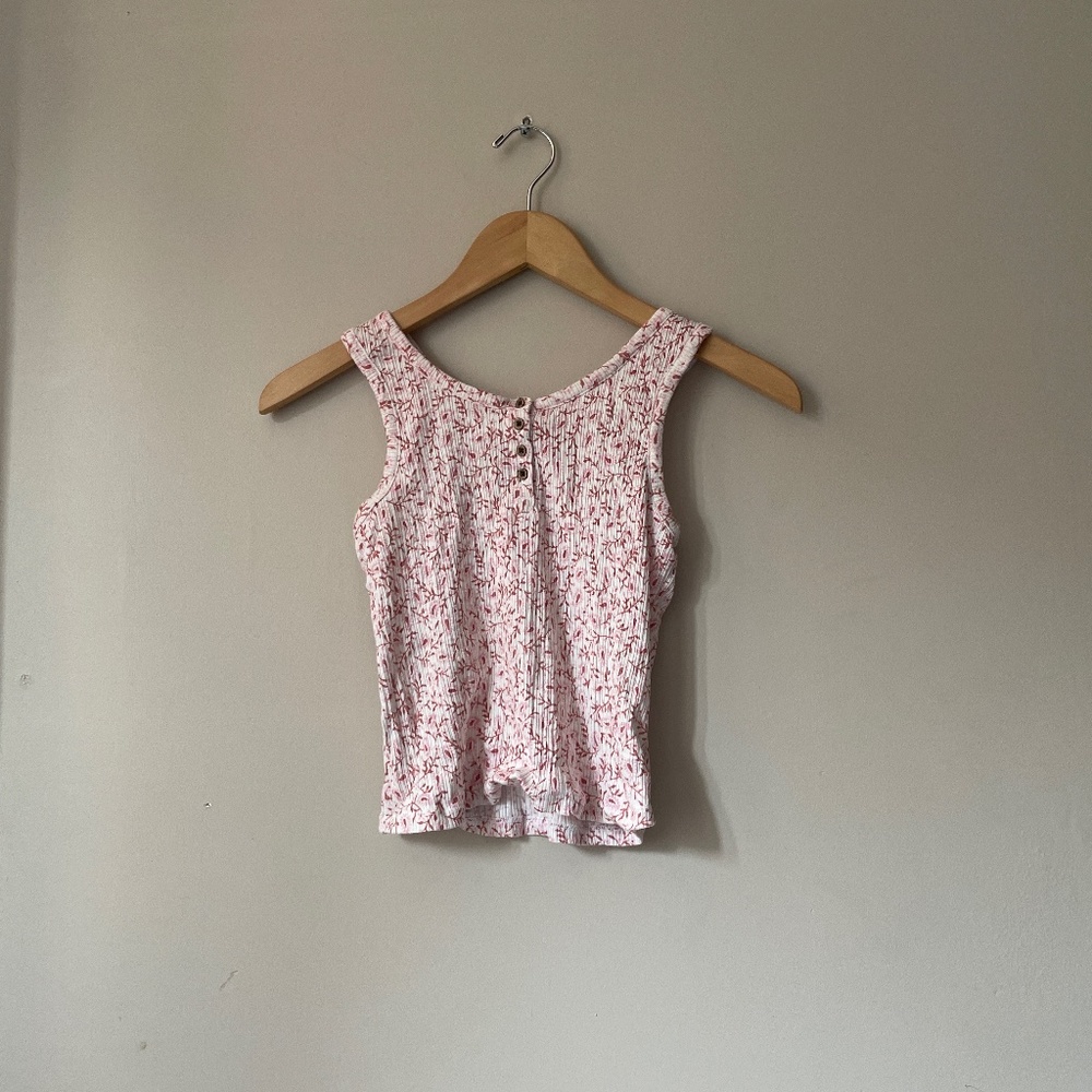 Used cute flower pink shirt